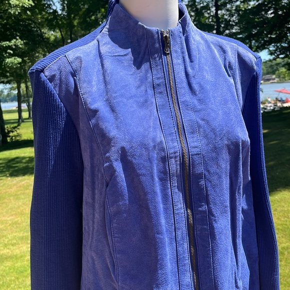 NWT Jessica London suede sweater jacket 18-20 - Picture 2 of 7